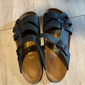 Birkenstock Black Adjustable Buckle Sandals